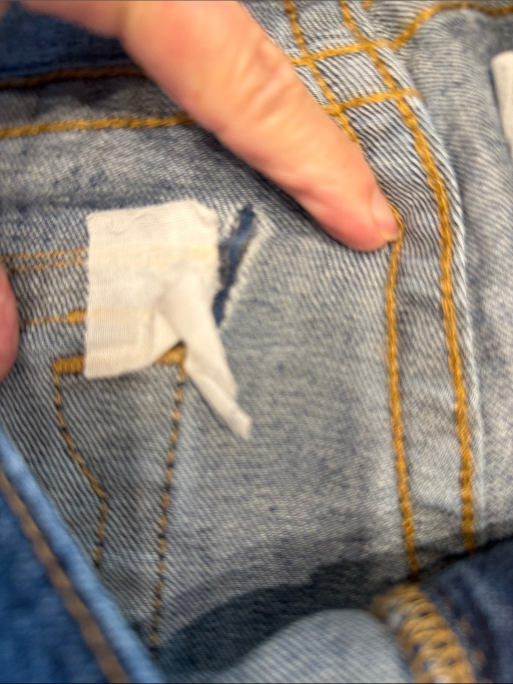 True Religion Two-Tone Blue Denim Jeans Ricky Relaxed Straight 32X31 - Picture 12 of 14
